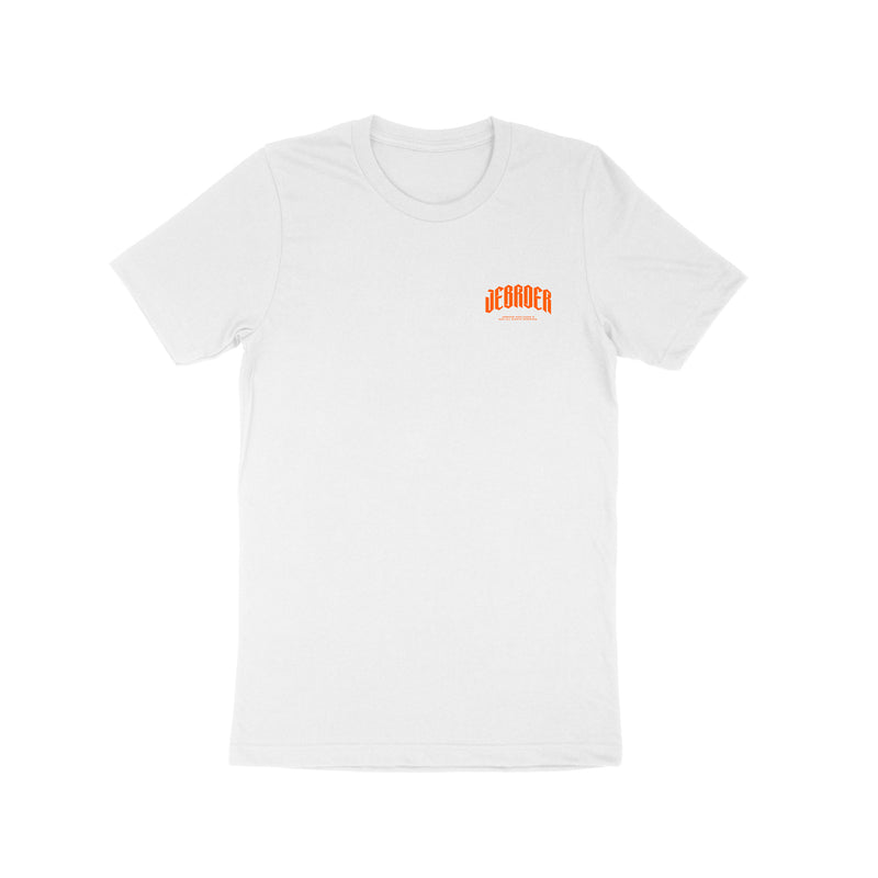 Jebroer "Outline white & orange" White t-shirt